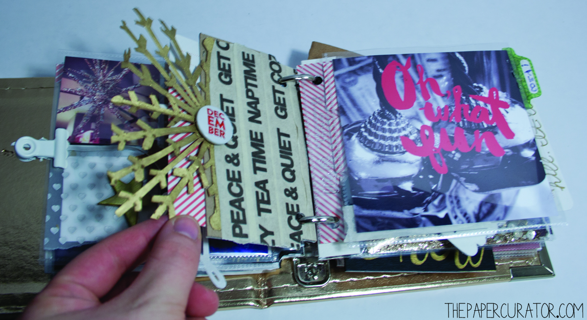DECEMBER 4TH | 25 DAYS OF CHRISTMAS MINI ALBUM/ DECEMBER DAILY WEEK NO. 1 | THE PAPER CURATOR