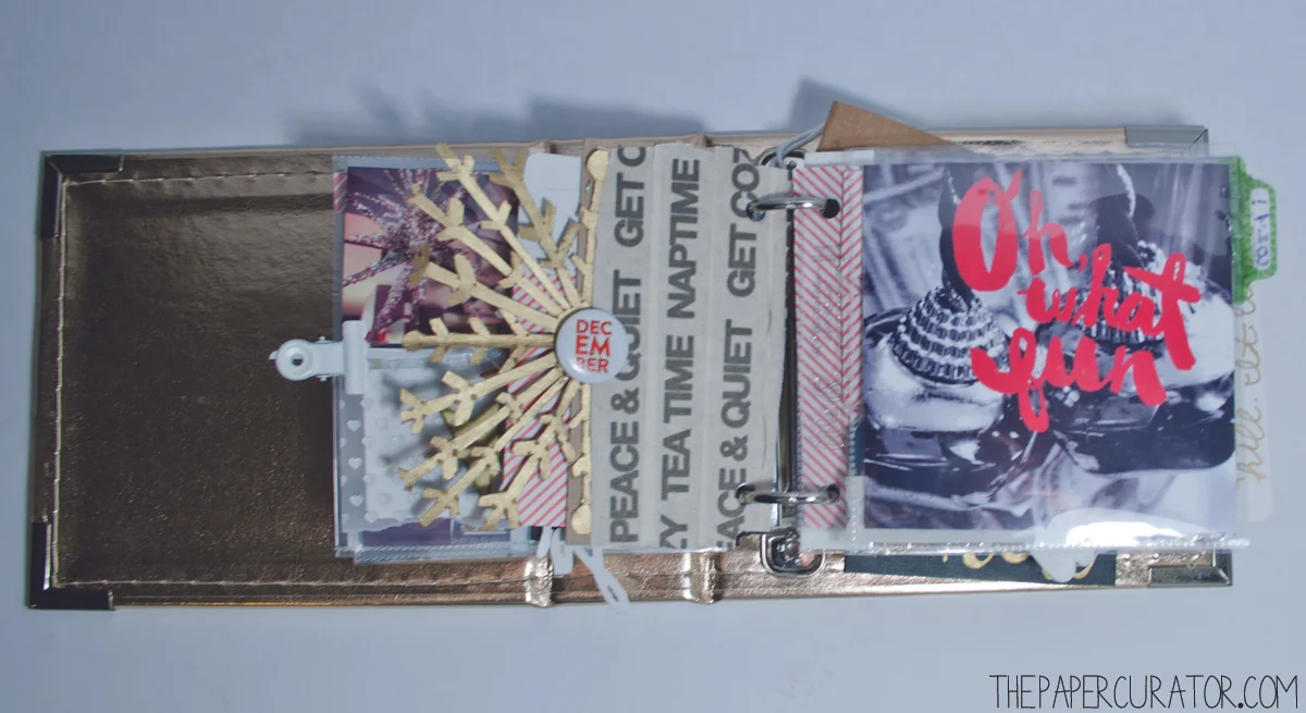 DECEMBER 4TH | 25 DAYS OF CHRISTMAS MINI ALBUM/ DECEMBER DAILY WEEK NO. 1 | THE PAPER CURATOR