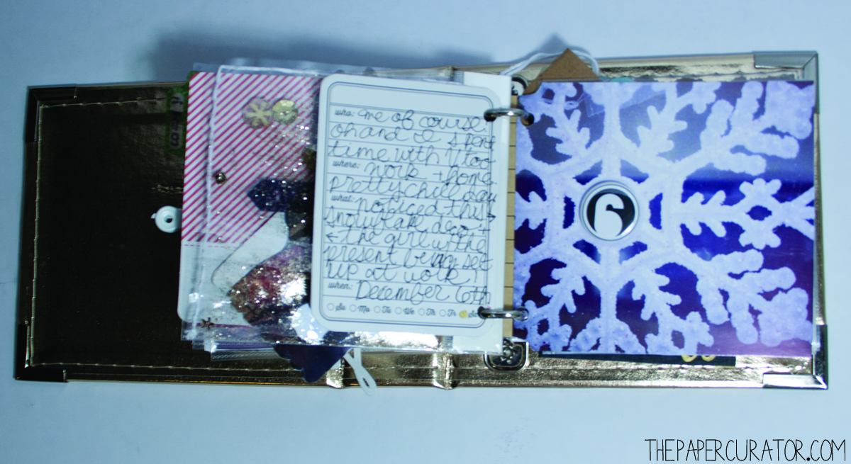 DECEMBER 6TH | 25 DAYS OF CHRISTMAS MINI ALBUM/ DECEMBER DAILY WEEK NO. 1 | THE PAPER CURATOR