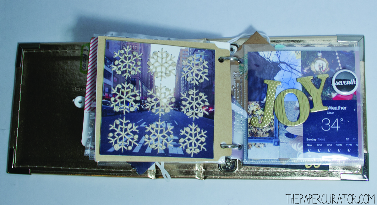 DECEMBER 7TH | 25 DAYS OF CHRISTMAS MINI ALBUM/ DECEMBER DAILY WEEK NO. 1 | THE PAPER CURATOR
