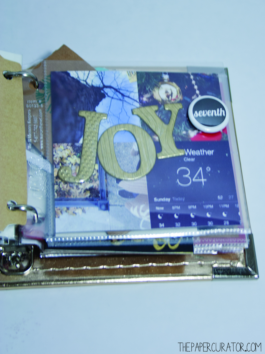 DECEMBER 7TH | 25 DAYS OF CHRISTMAS MINI ALBUM/ DECEMBER DAILY WEEK NO. 1 | THE PAPER CURATOR