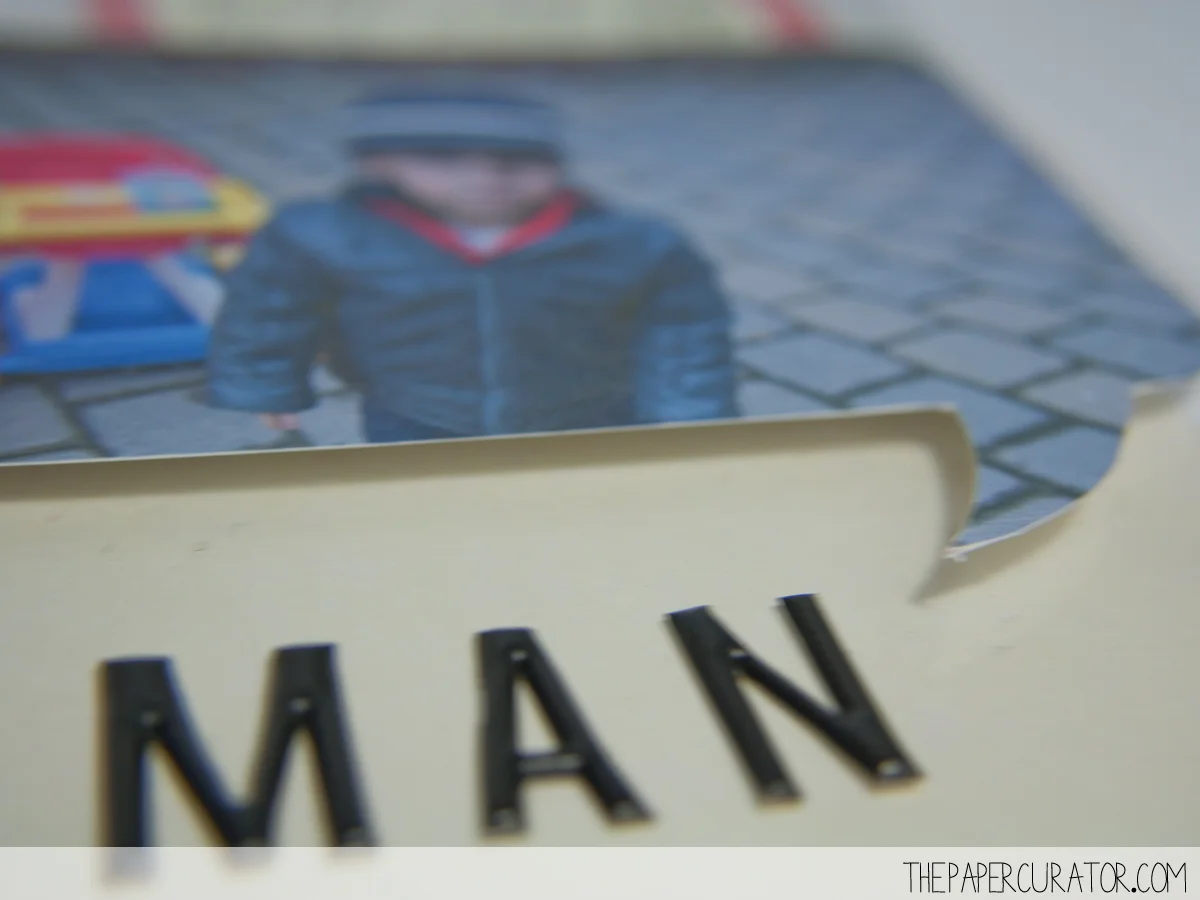 SPEECH BUBBLE DETIAL ON 'BIG MAN' | THE PAPER CURATOR