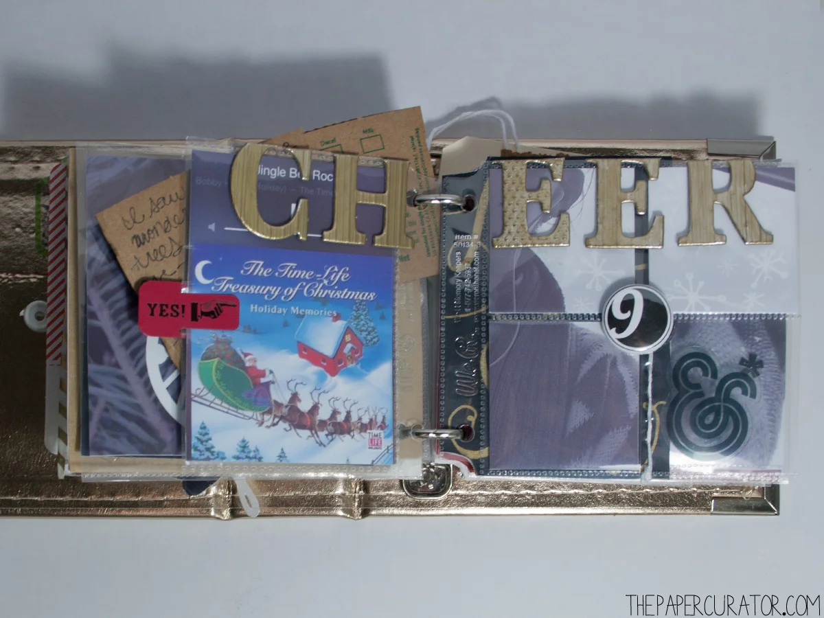 DECEMBER 9TH | 25 DAYS OF CHRISTMAS MINI ALBUM/ DECEMBER DAILY WEEK NO. 2 | THE PAPER CURATOR