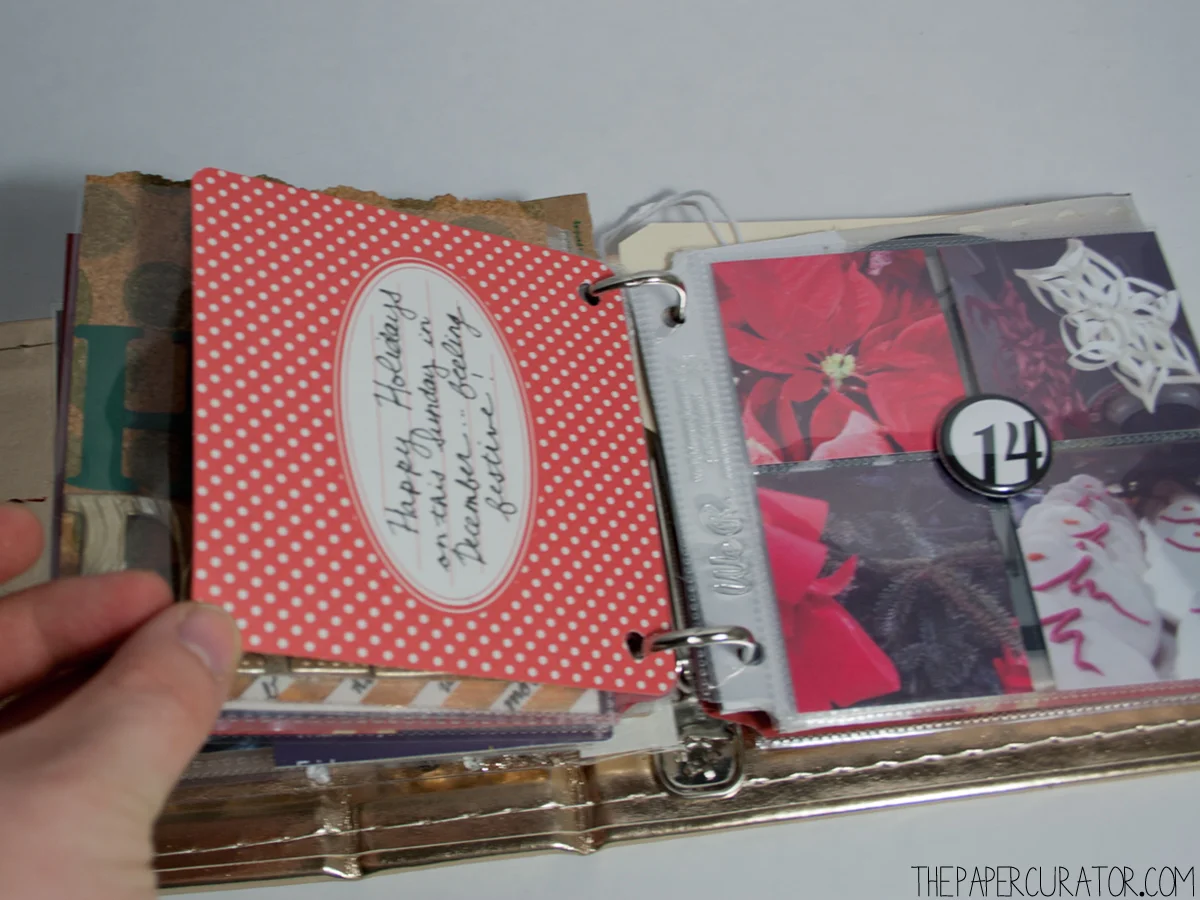 DECEMBER 14TH | 25 DAYS OF CHRISTMAS MINI ALBUM/ DECEMBER DAILY WEEK NO. 2 | THE PAPER CURATOR