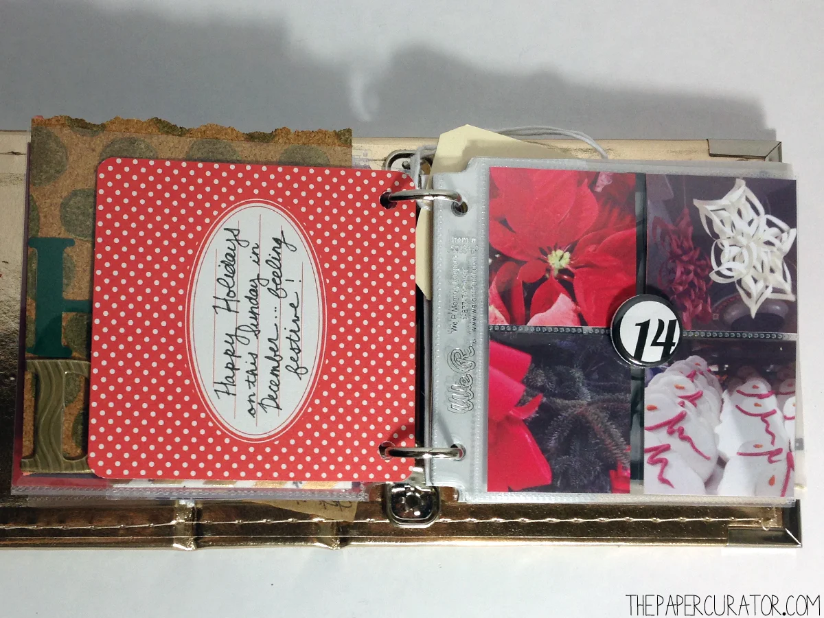 DECEMBER 14TH | 25 DAYS OF CHRISTMAS MINI ALBUM/ DECEMBER DAILY WEEK NO. 2 | THE PAPER CURATOR