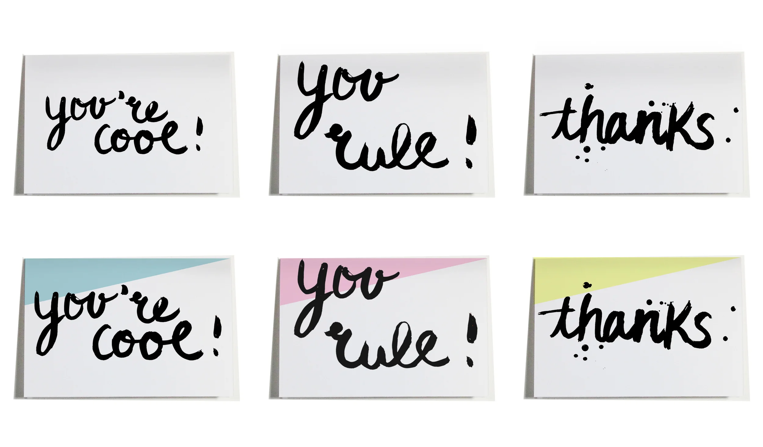 FREEBIE BRUSH SCRIPT GREETING CARDS | THE PAPER CURATOR