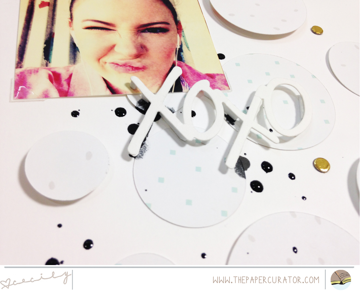 WEEKLY SKETCH WITH 'XOXO' SCRAPBOOK LAYOUT | THE PAPER CURATOR