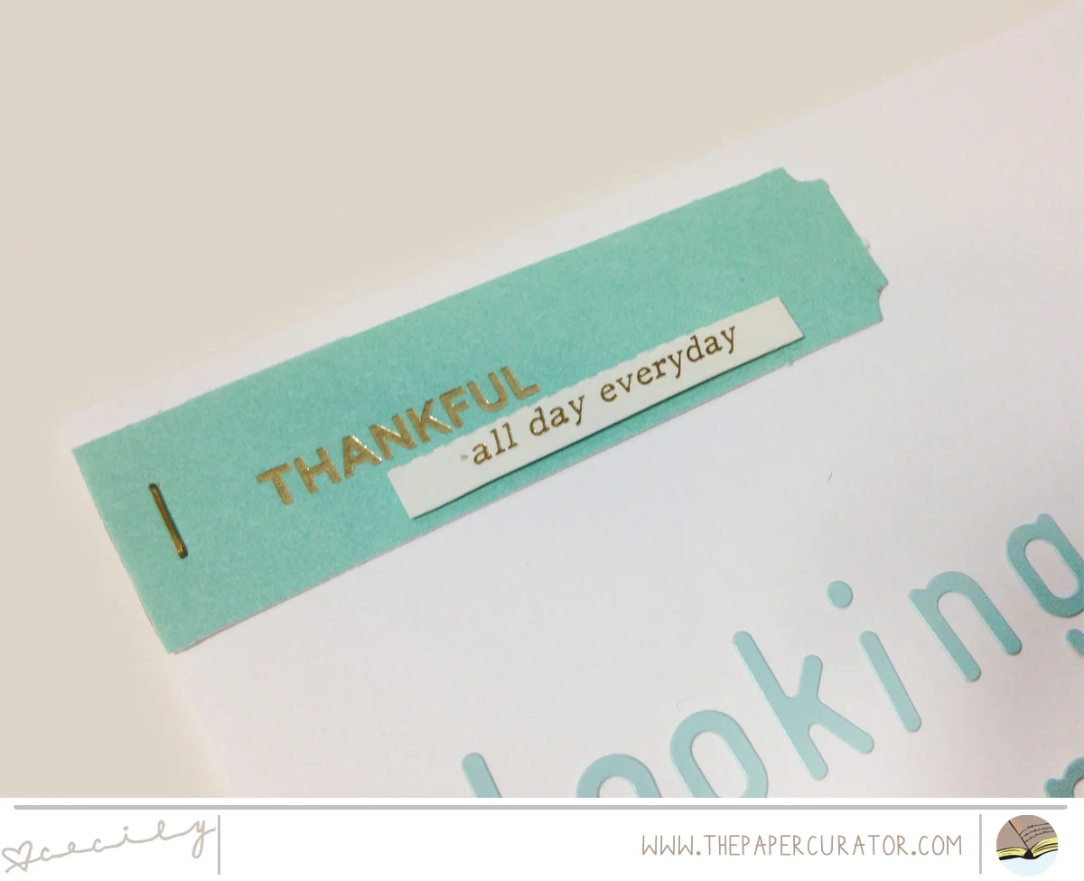 WEEKLY SCRAPBOOK SKETCH WITH 'LOOKING FORWARD' SCRAPBOOK LAYOUT | THE PAPER CURATOR
