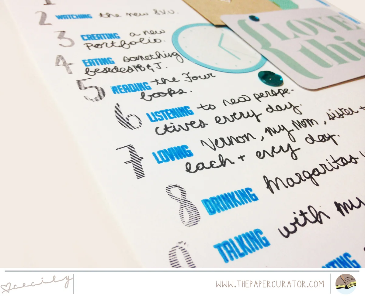 WEEKLY SCRAPBOOK SKETCH WITH 'LOOKING FORWARD' SCRAPBOOK LAYOUT | THE PAPER CURATOR