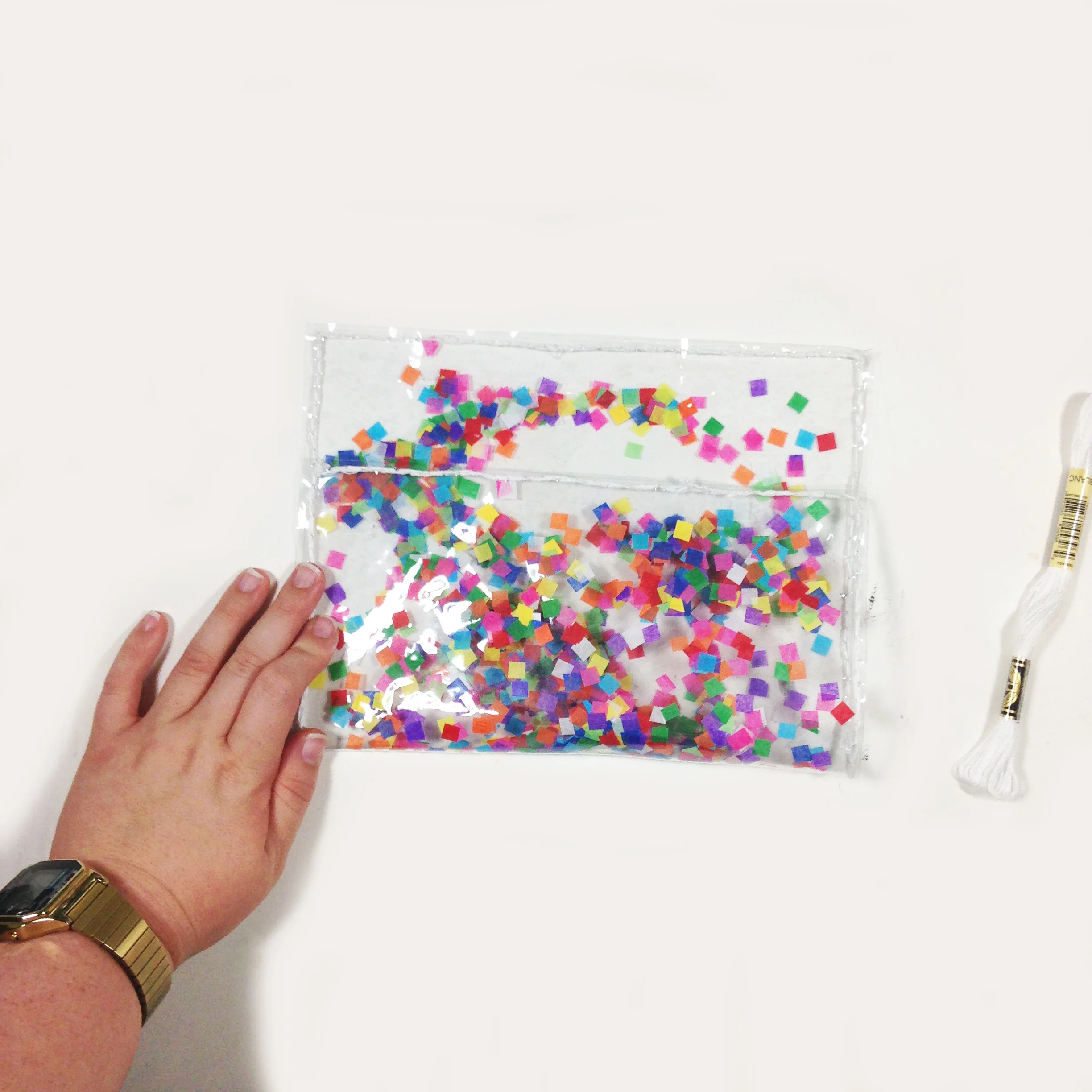 DIY CONFETTI PENCIL CASE — The Paper Curator
