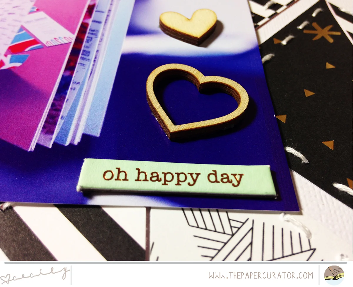 Layered Pattern Paper with Scrapbook Layout 'Dream" | The Paper Curator
