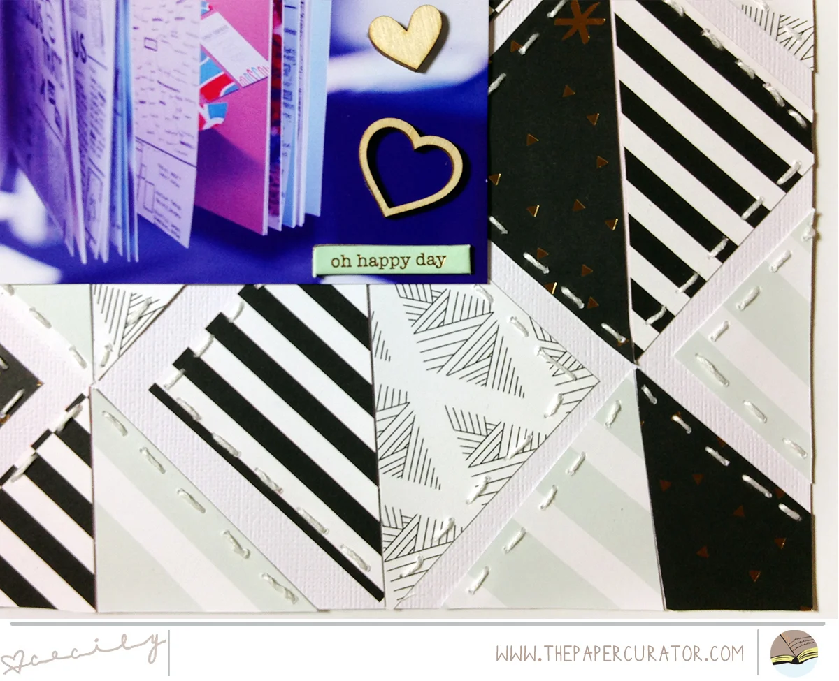 Layered Pattern Paper with Scrapbook Layout 'Dream" | The Paper Curator