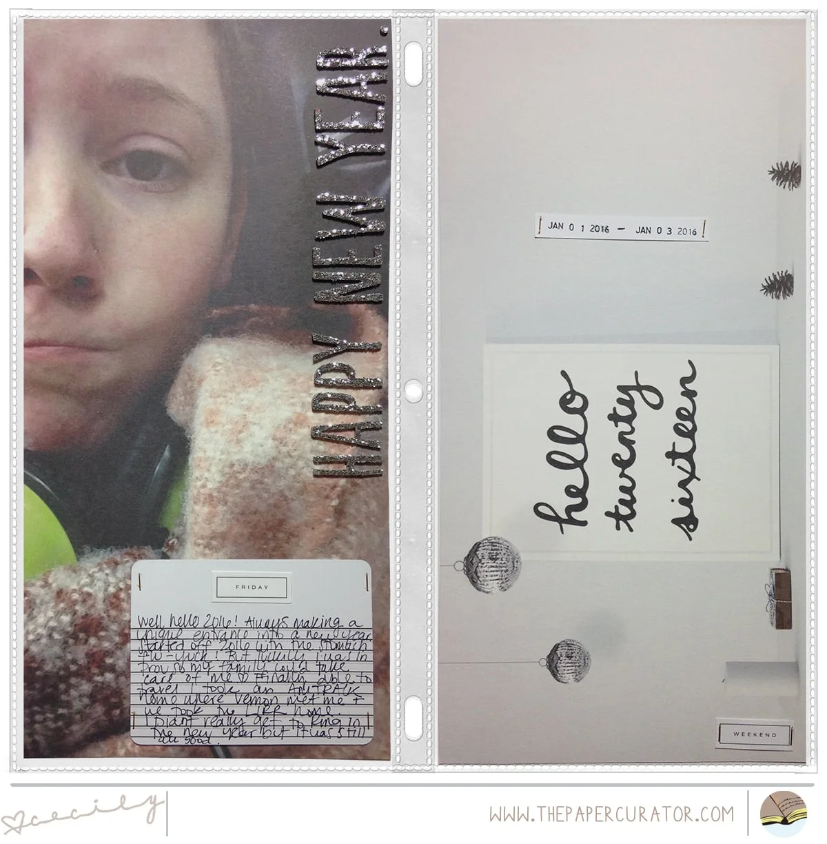 2016 PROJECT LIFE WEEK 1 | THE PAPER CURATOR