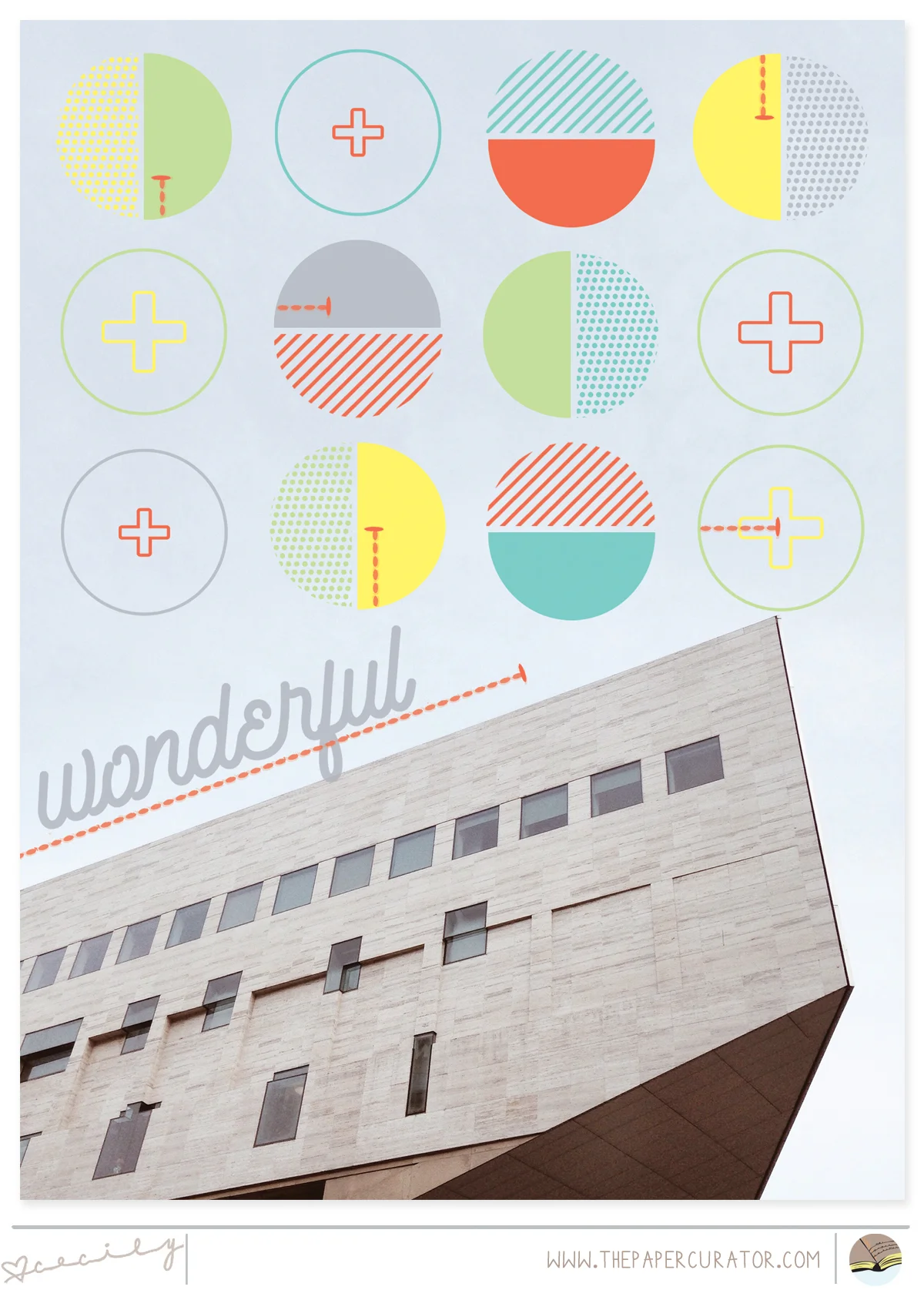 'WONDERFUL' SCRAPBOOK LAYOUT | THE PAPER CURATOR