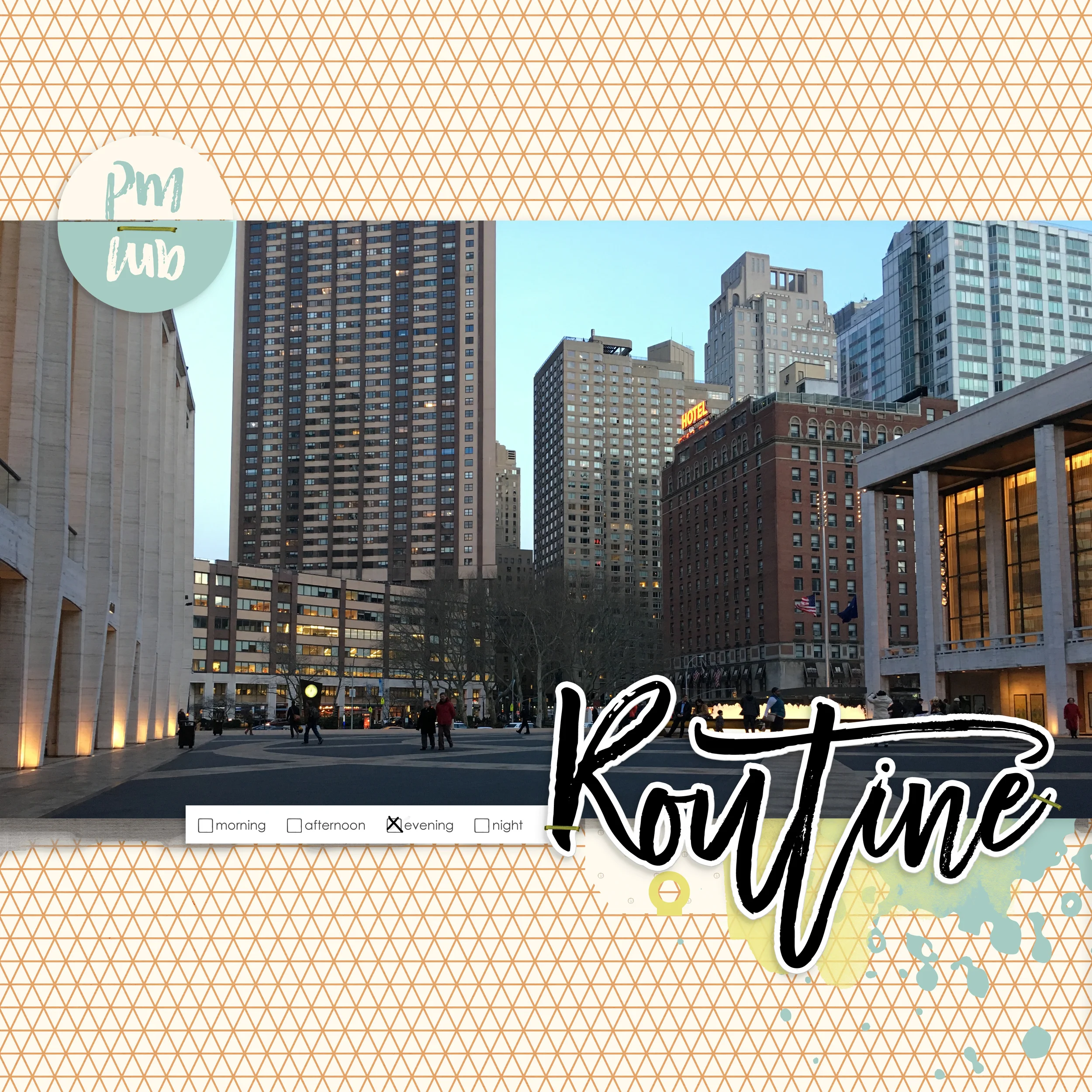 FAST + FABULOUS FRIDAY NO. 55 WITH 'ROUTINE' SCRAPBOOK LAYOUT | THE PAPER CURATOR