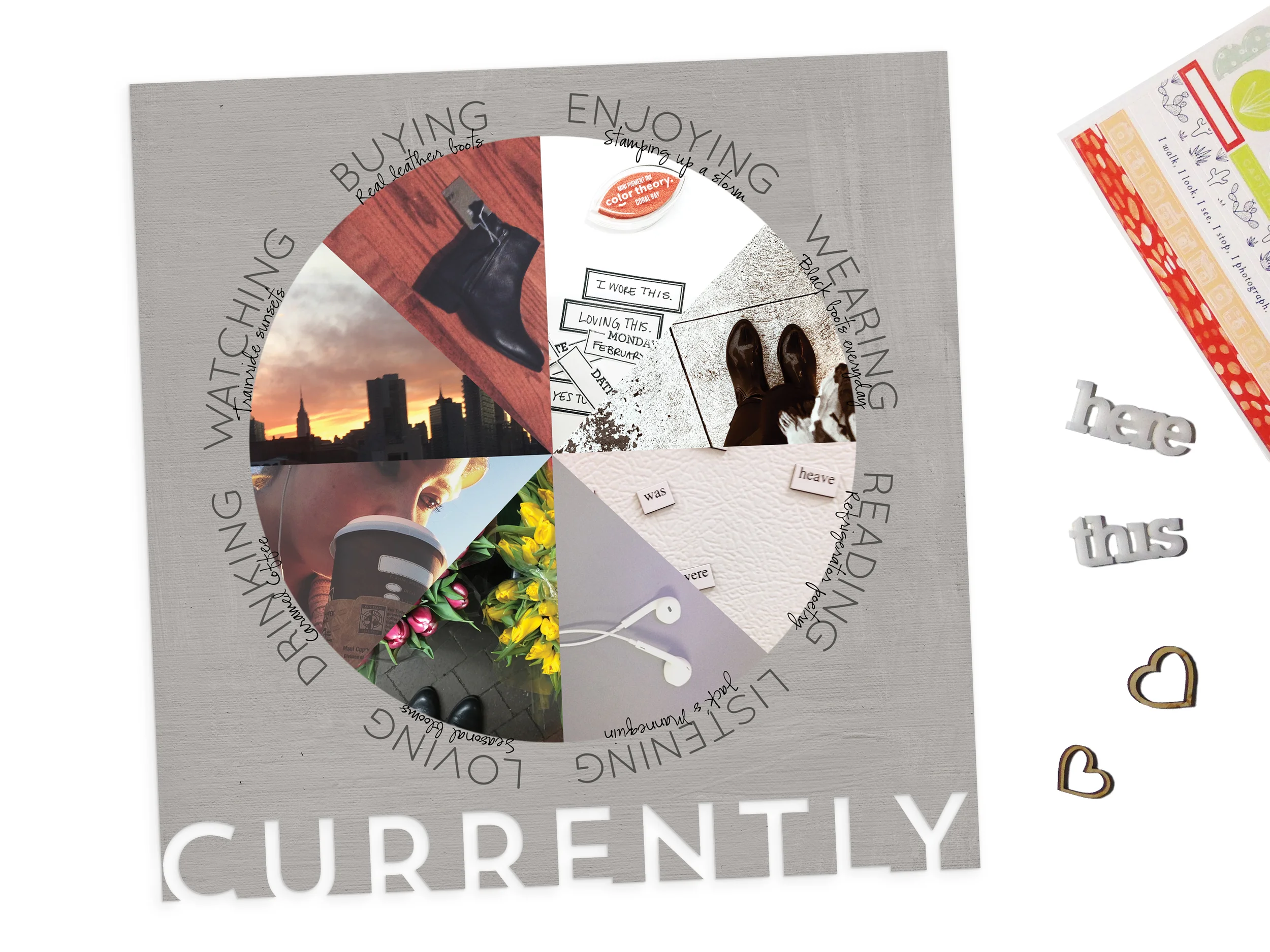 KELLIE STAMPS MARCH RELEASE - AM TO PM | THE PAPER CURATOR
