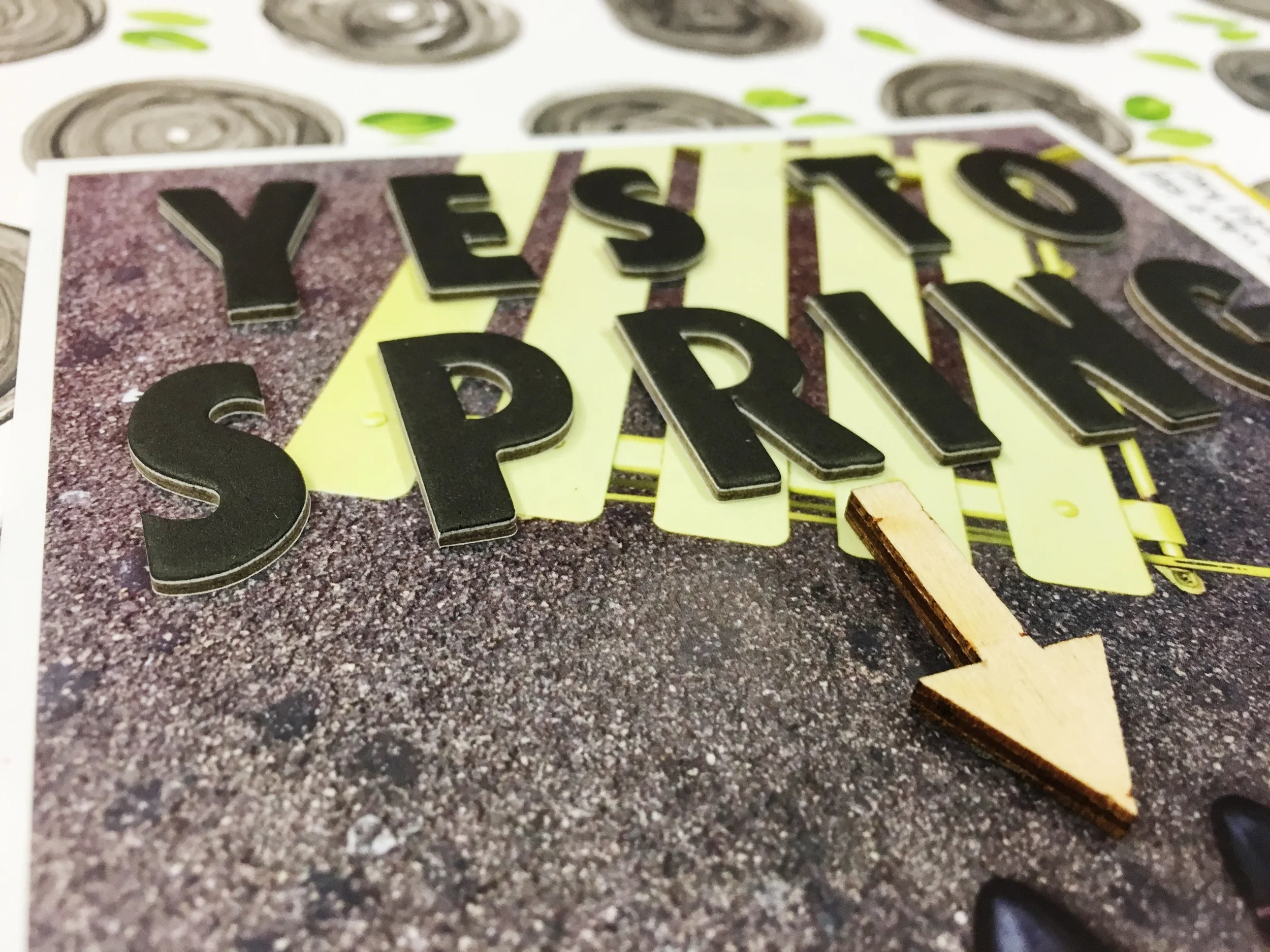 Fast + Fabulous Friday with "Yes to Spring" Scrapbook Layout | The Paper Curator