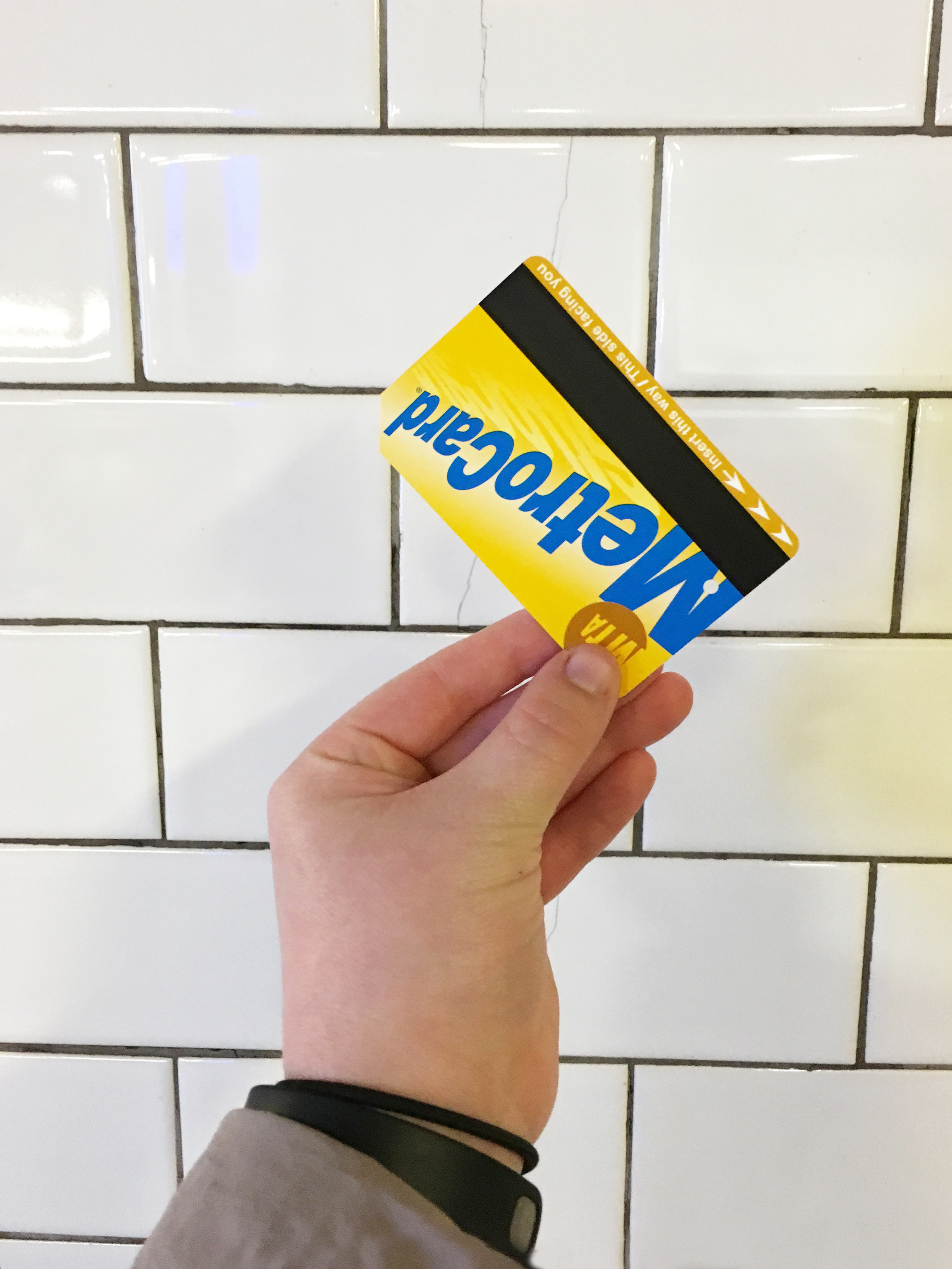Once again, whip out the trusty metro card. Admit one to traindom, check.
