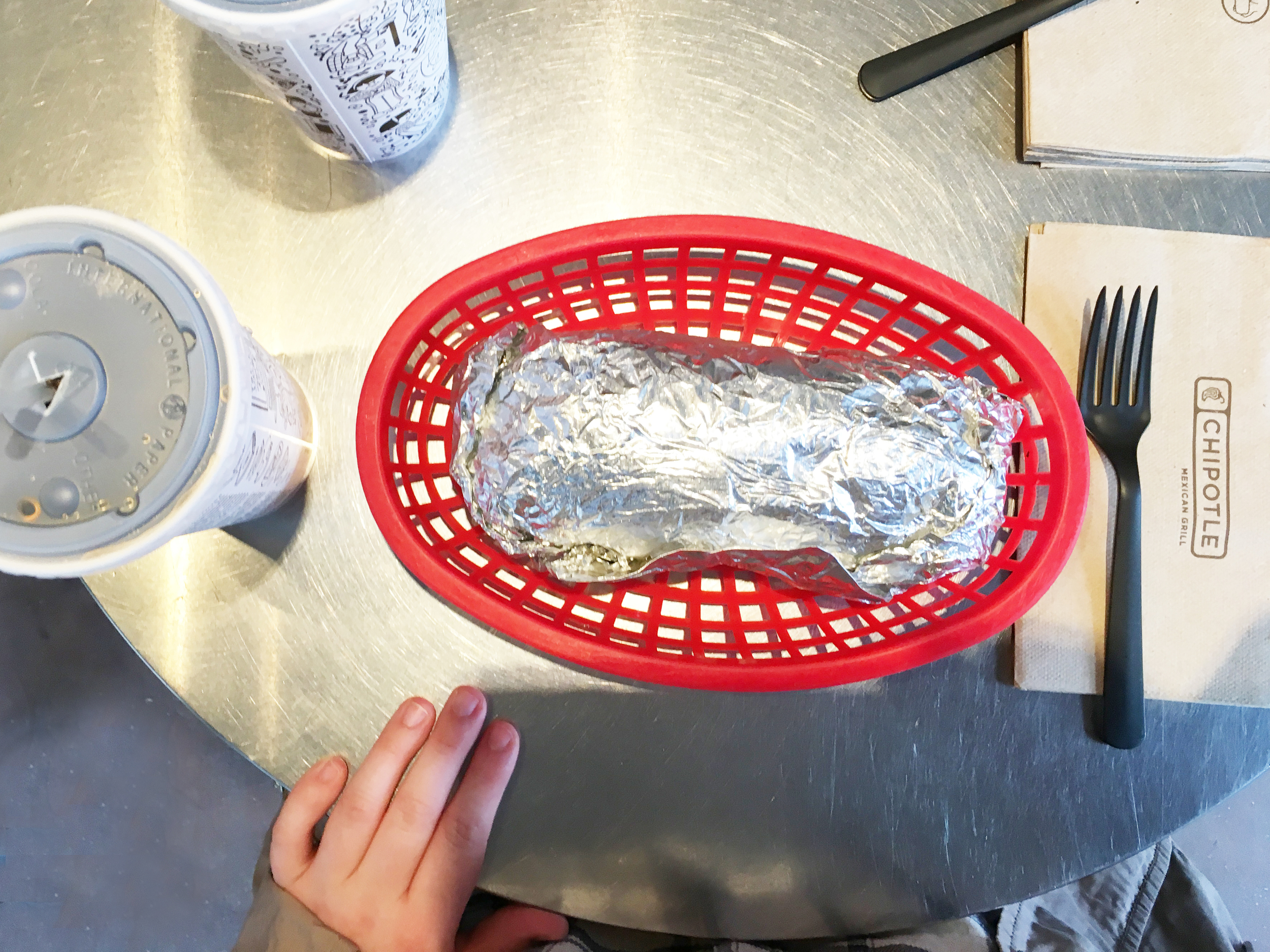 mission burrito accomplished. Ordered the regular - white rice, steak, extra medium sala and lettuce. Add a Pibb Xtra and I'm in heaven