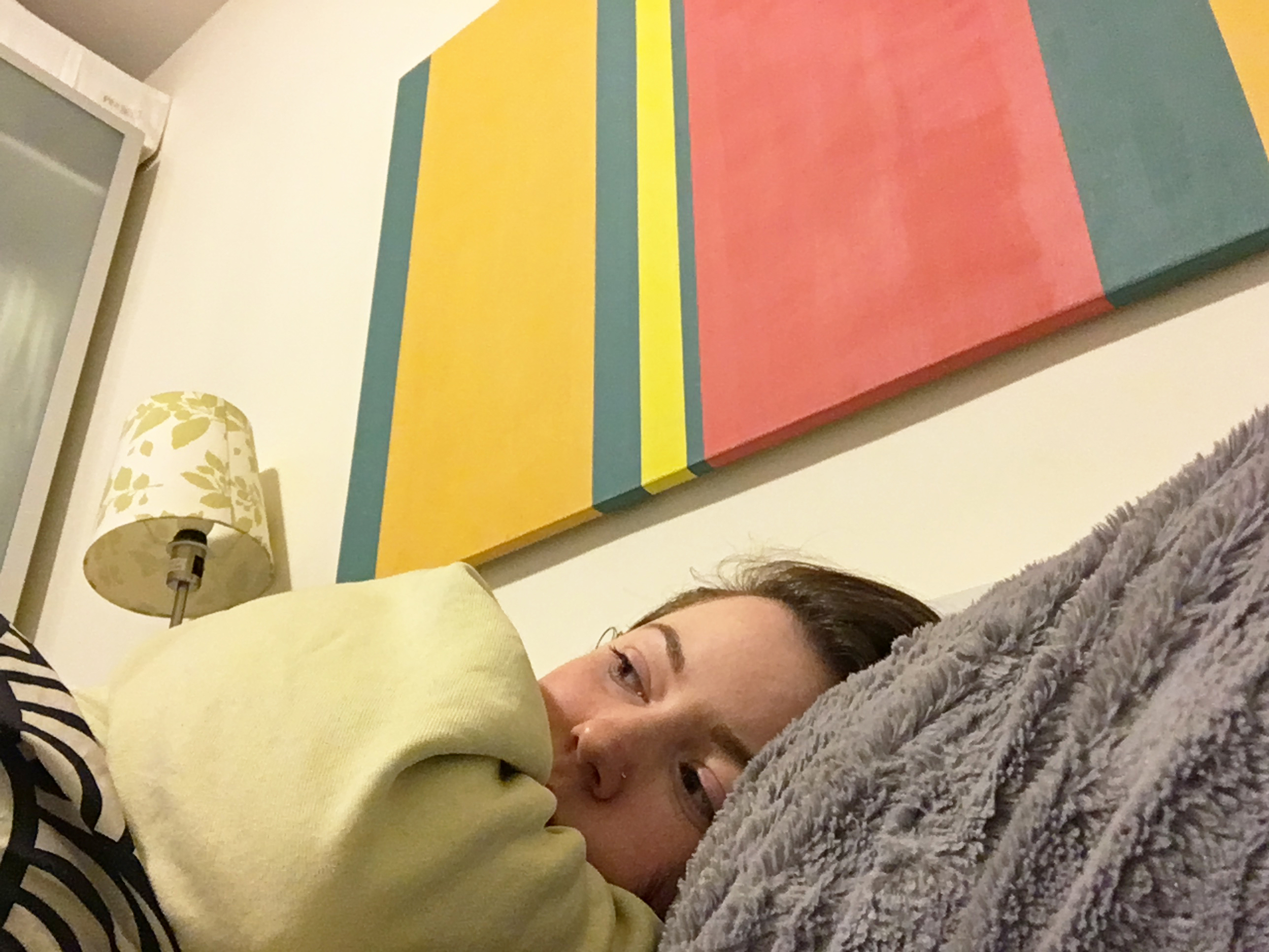 Okay, I'm mainly just relaxing at this point but - this girl is tired