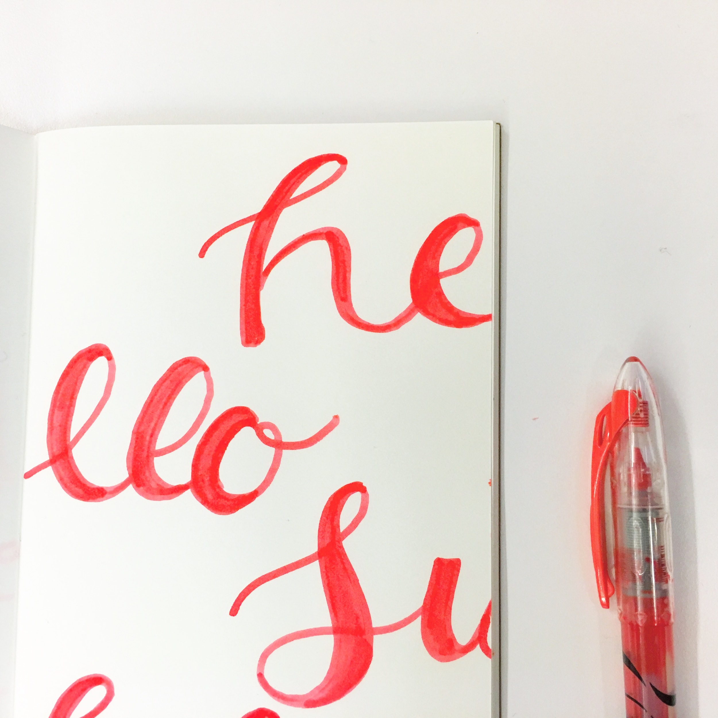 A little slow time in the office today means working out some calligraphy ideas and broken type inspirations