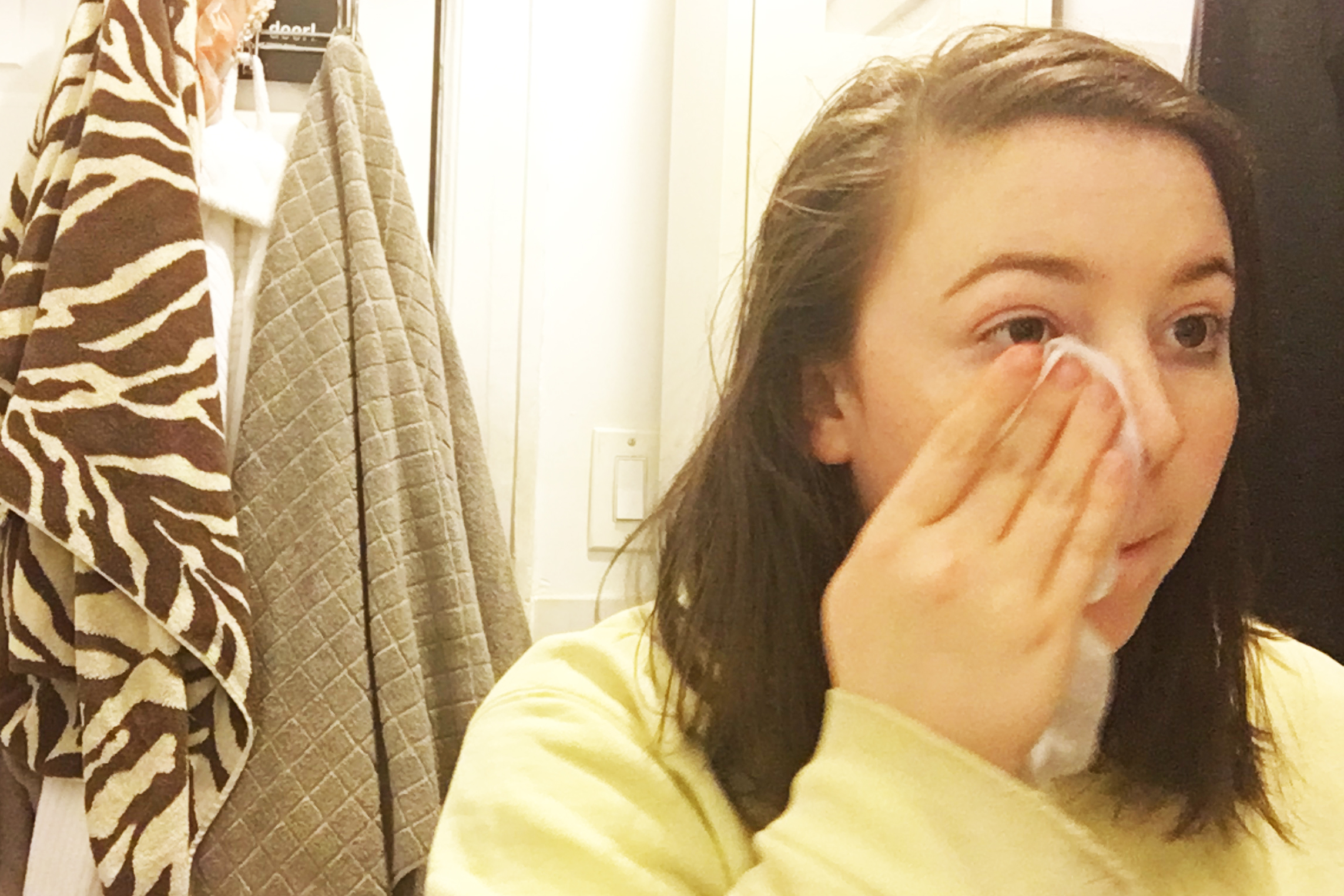 In for the night means nighttime routine, clean face, brush teeth, snuggle in bed and watch a little tv to wind down
