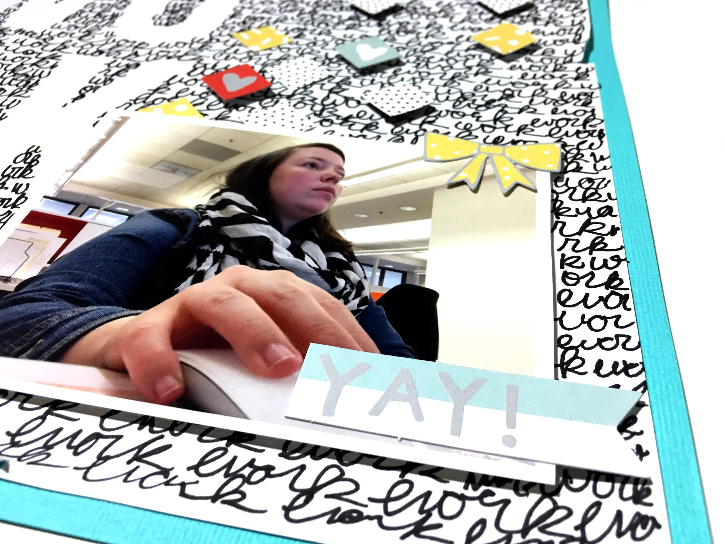 'Work' Scrapbook Layout | The Paper Curator