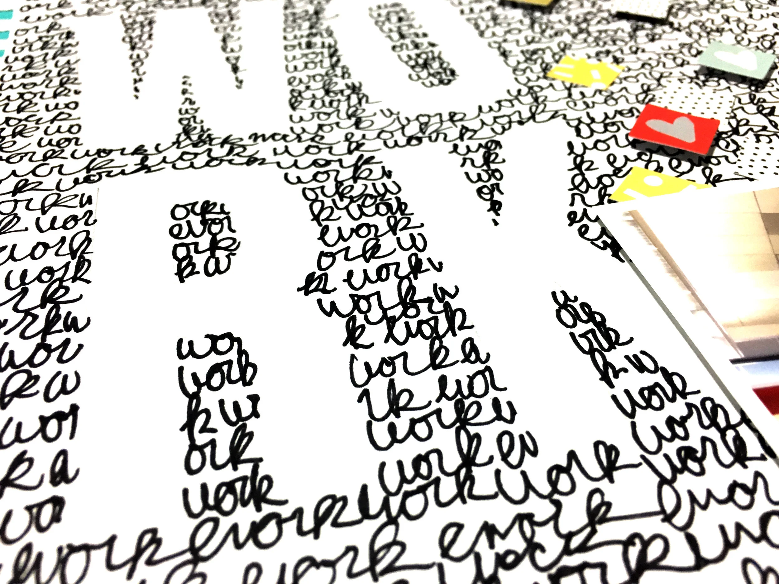 'Work' Scrapbook Layout | The Paper Curator