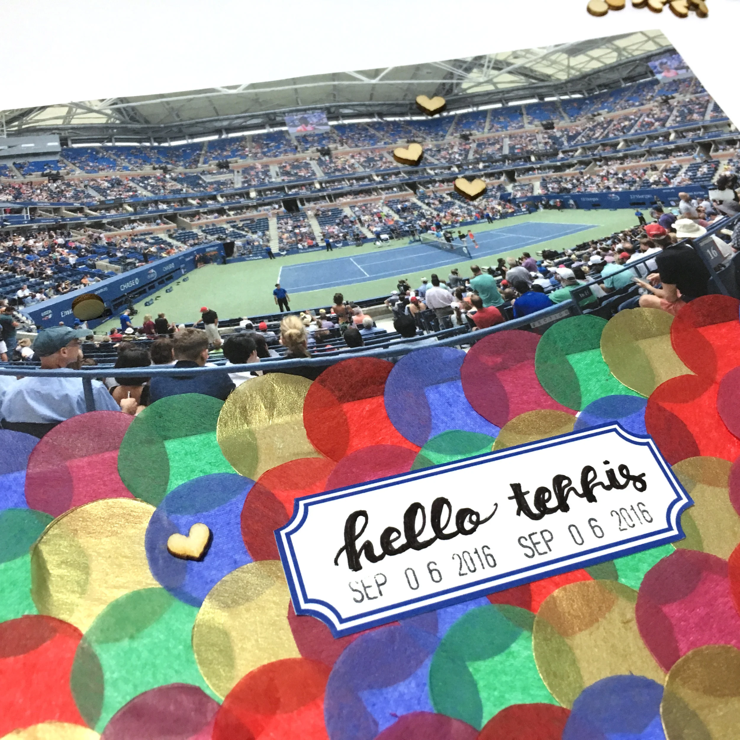 'Hello Tennis' Scrapbook Layout | The Paper Curator