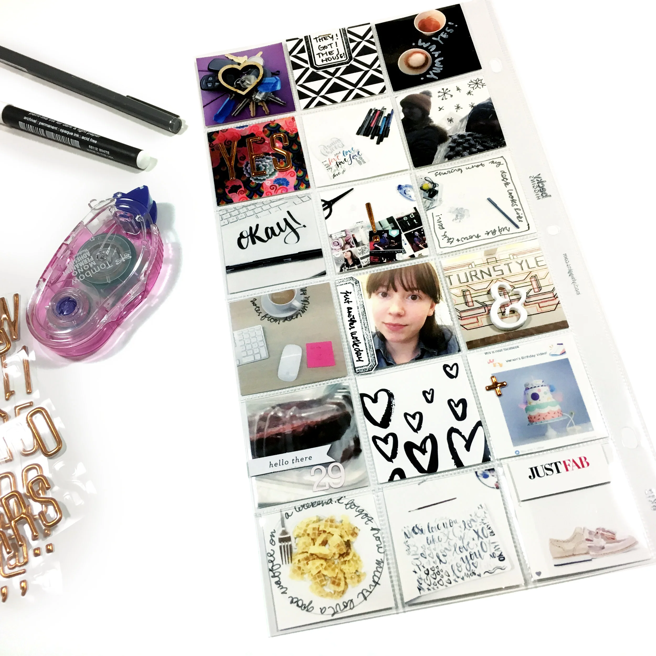 February Kit Sneaks | Project Life Page | The Paper Curator