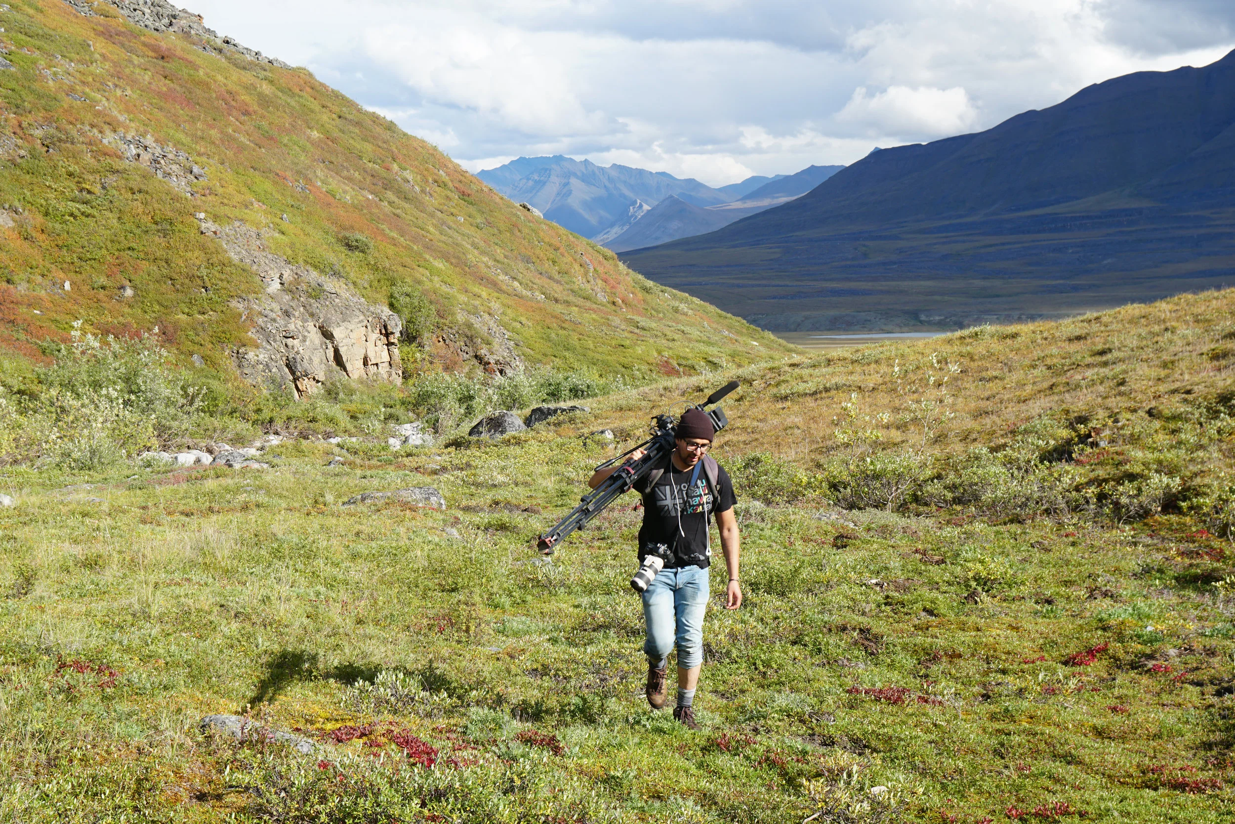 On assignment north of the arctic circle. 