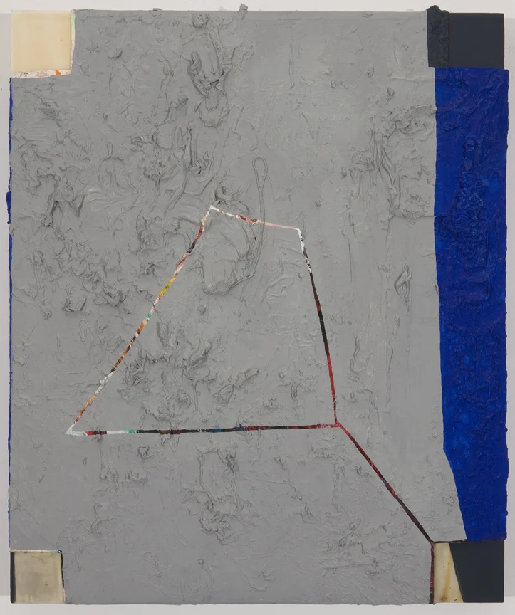Deficit, 2010 Oil, canvas and acrylic on wood panel 20 x 22 inches