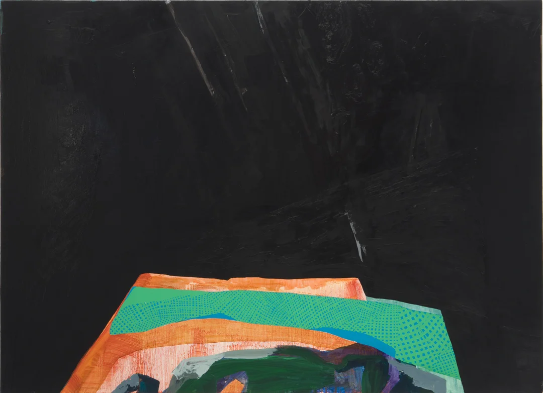 Jitter Clack, 2010 Oil and acrylic on canvas 45 x 62 inches