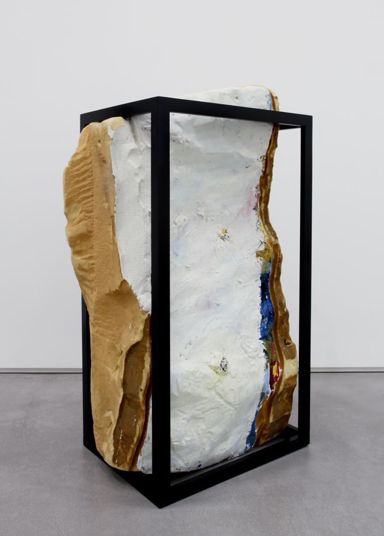 Petition, 2010 Foam, gesso, oil paint, Kilz and wood 45 x 30 x 20 inches