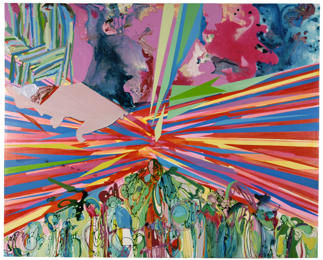 Sedona, 2006 Oil, acrylic and enamel on wood panel 48 x 58 inches