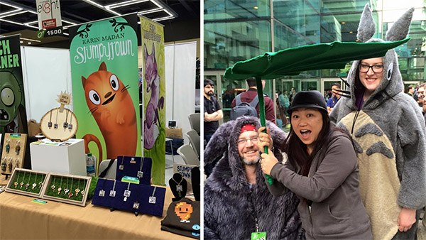 stumpytown table + ...2 totoros!