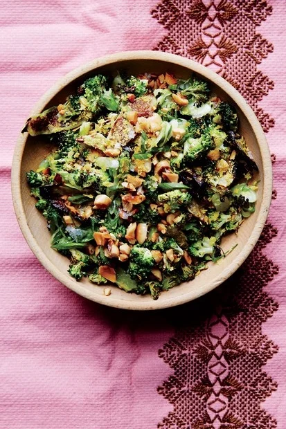 Roasted & Charred Broccoli with Peanuts