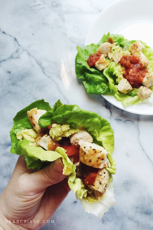 Chicken Slovaki Lettuce Wraps