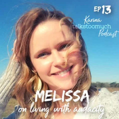 ...about living with audacity with Melissa Stuart episode artwork