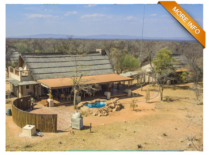 SH02 | SECLUDED BUDHVELD RETREAT 4 ensuite bedrooms with outside showers Loft with double bed and guest toilet Big open plan dining and living room space Bar and open plan kitchen, pantry and scullery Fully furnished and equipped for 10 guests Swimming pool and lapa Covered parking for 2 vehicles Quarter share available at R950 000 or Full Ownership for R3 200 000 fully furnished