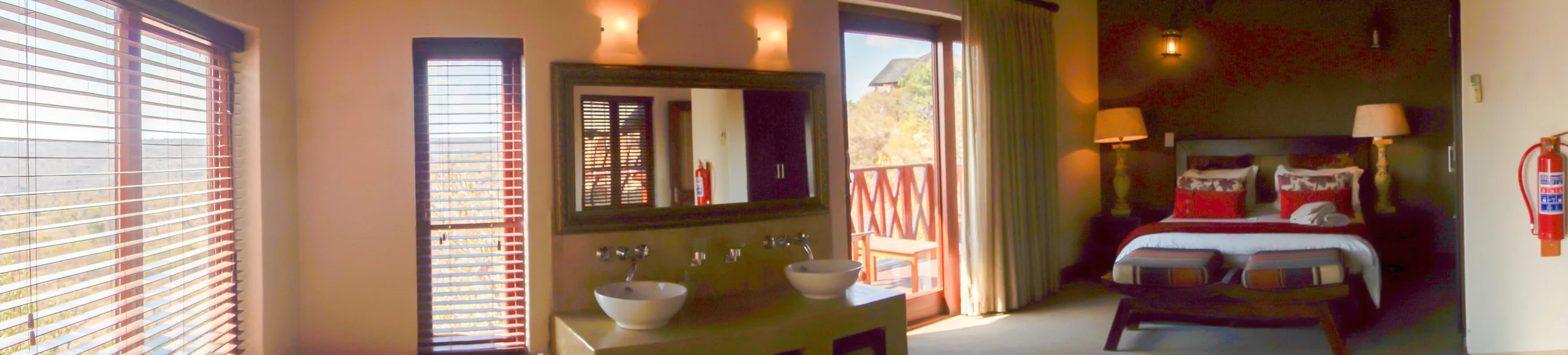 Panorama of Chalet Bedroom