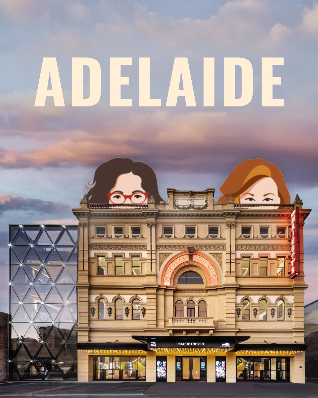 Just two weeks until Crabb and Sales are back in Adelaide for Chat 10 Looks 3 Live!⁠
⁠
@annabelcrabb is promising not to rub Sales&rsquo; nose in the superior culture of her home town, whilst @leigh_sales will deny her Queensland roots by wearing cov
