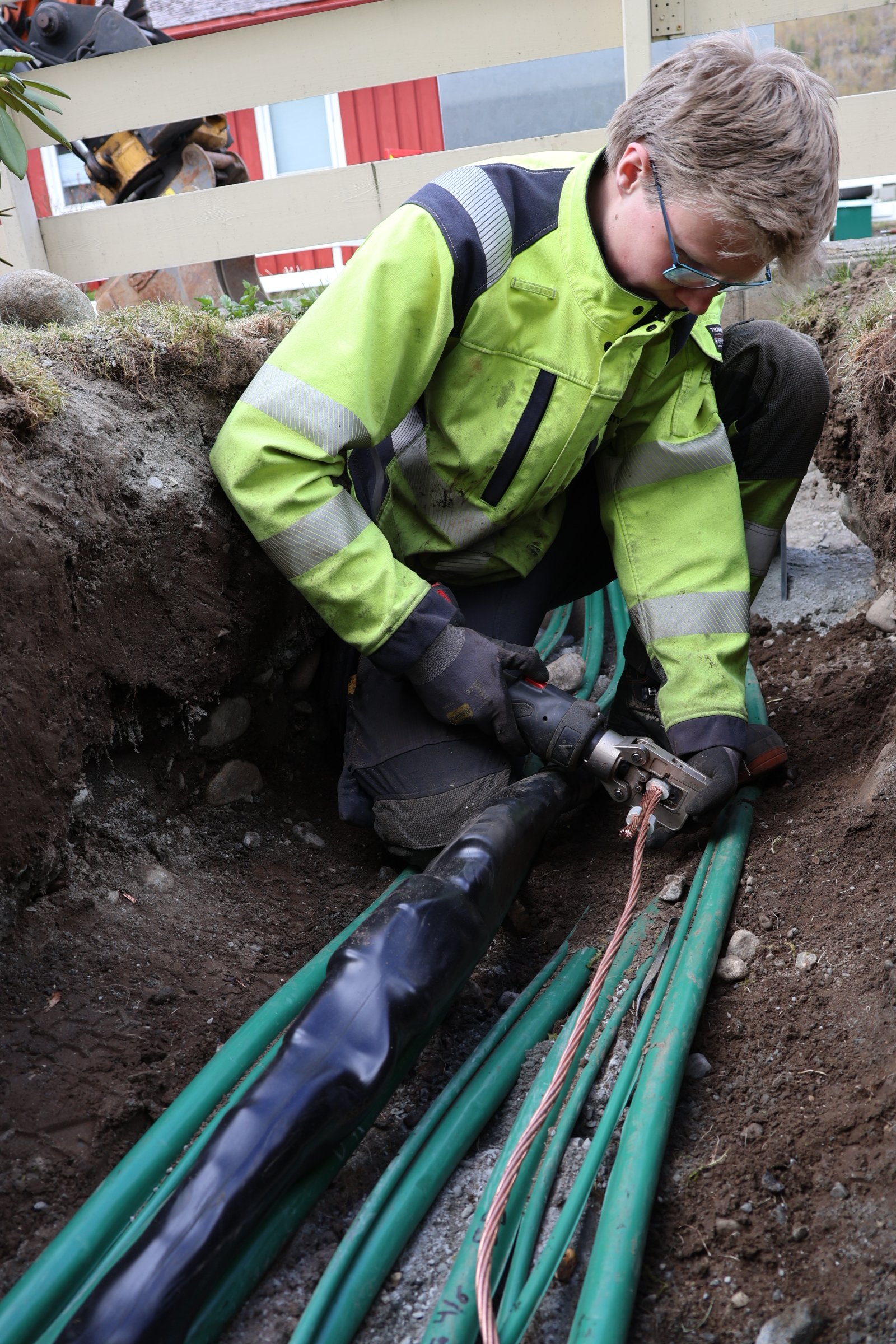 Sondre har trivst i rolla som lærling i Straumnett.