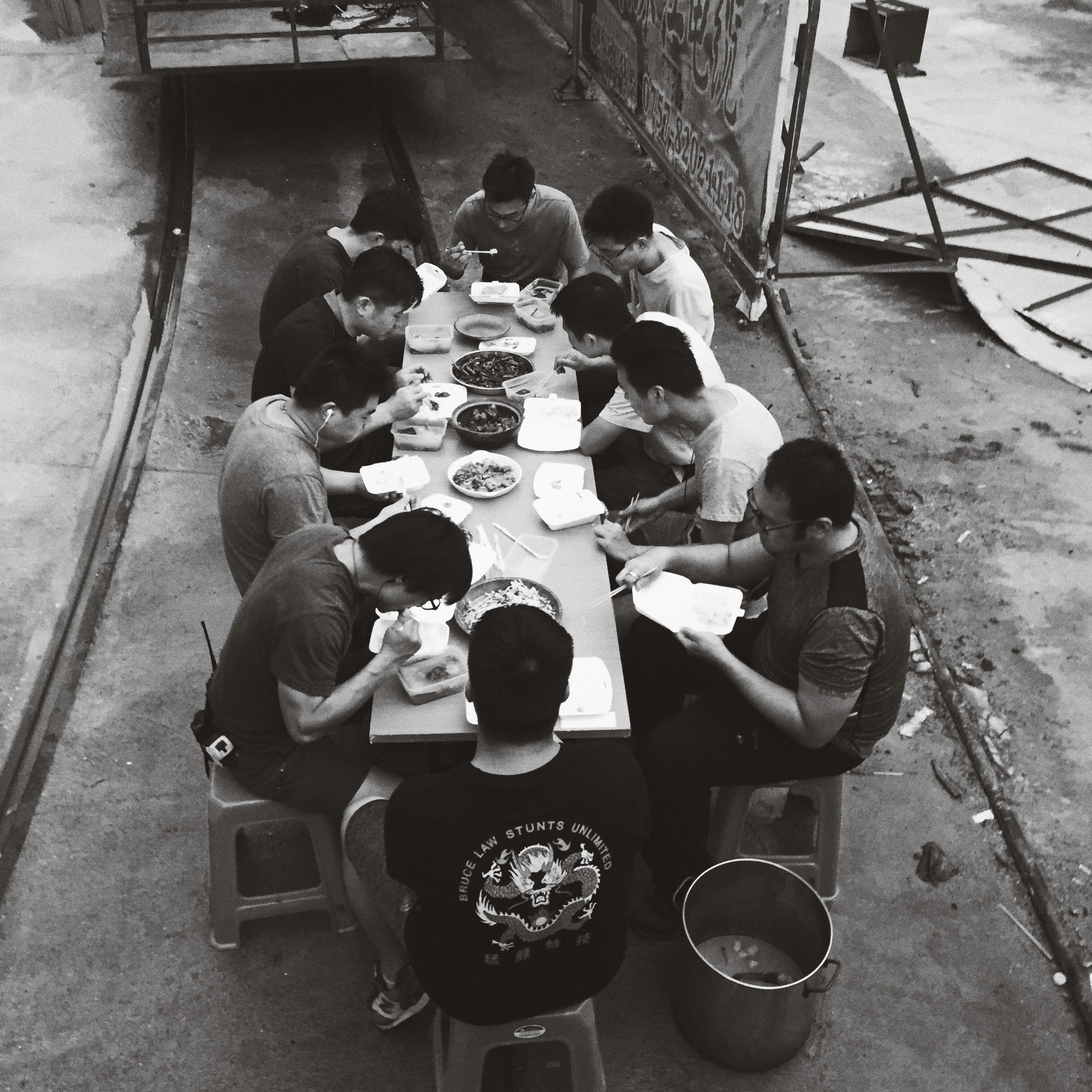 the daily dinner before we start shooting