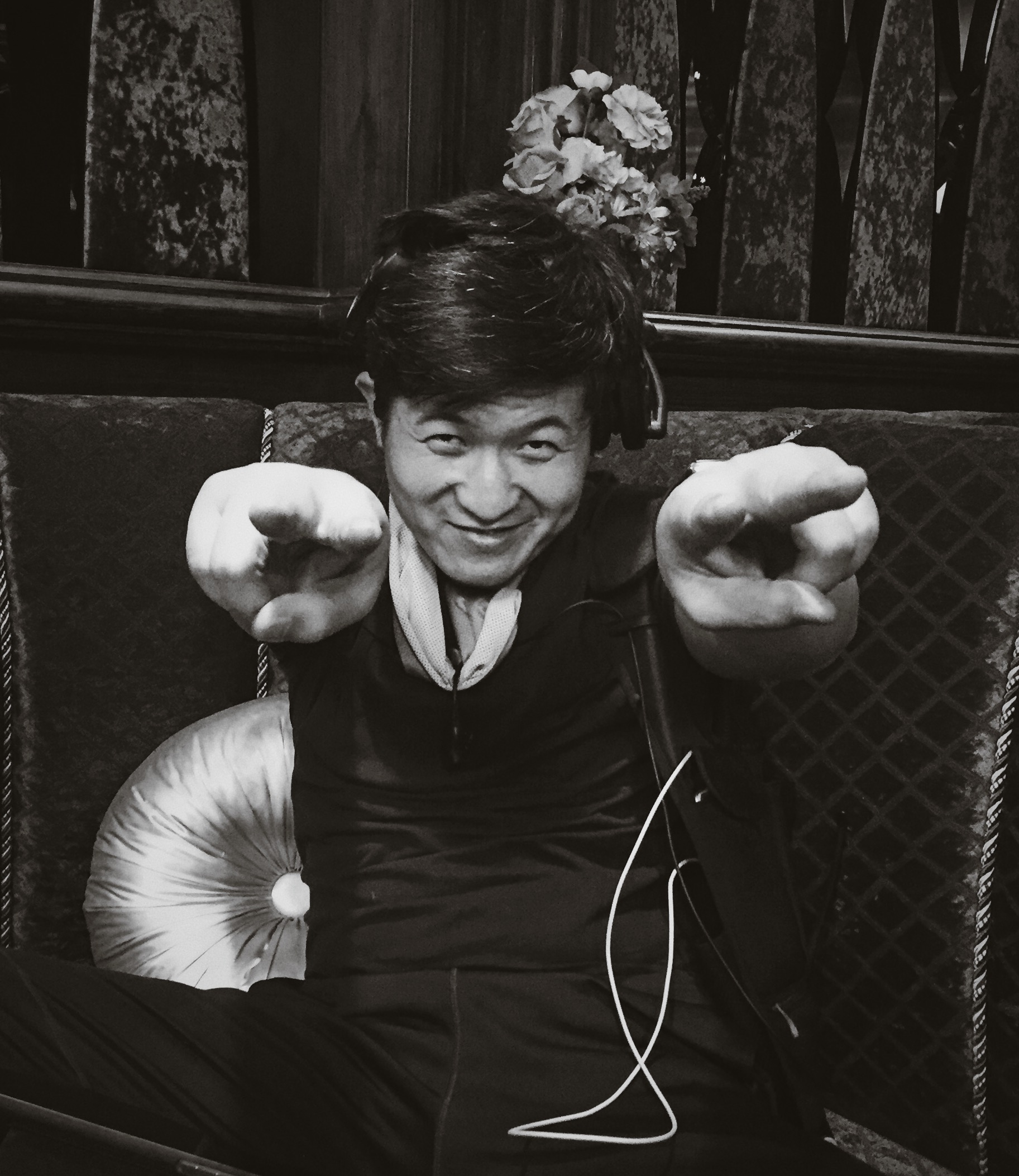 Zhangyong getting his 5AM enegery boost
