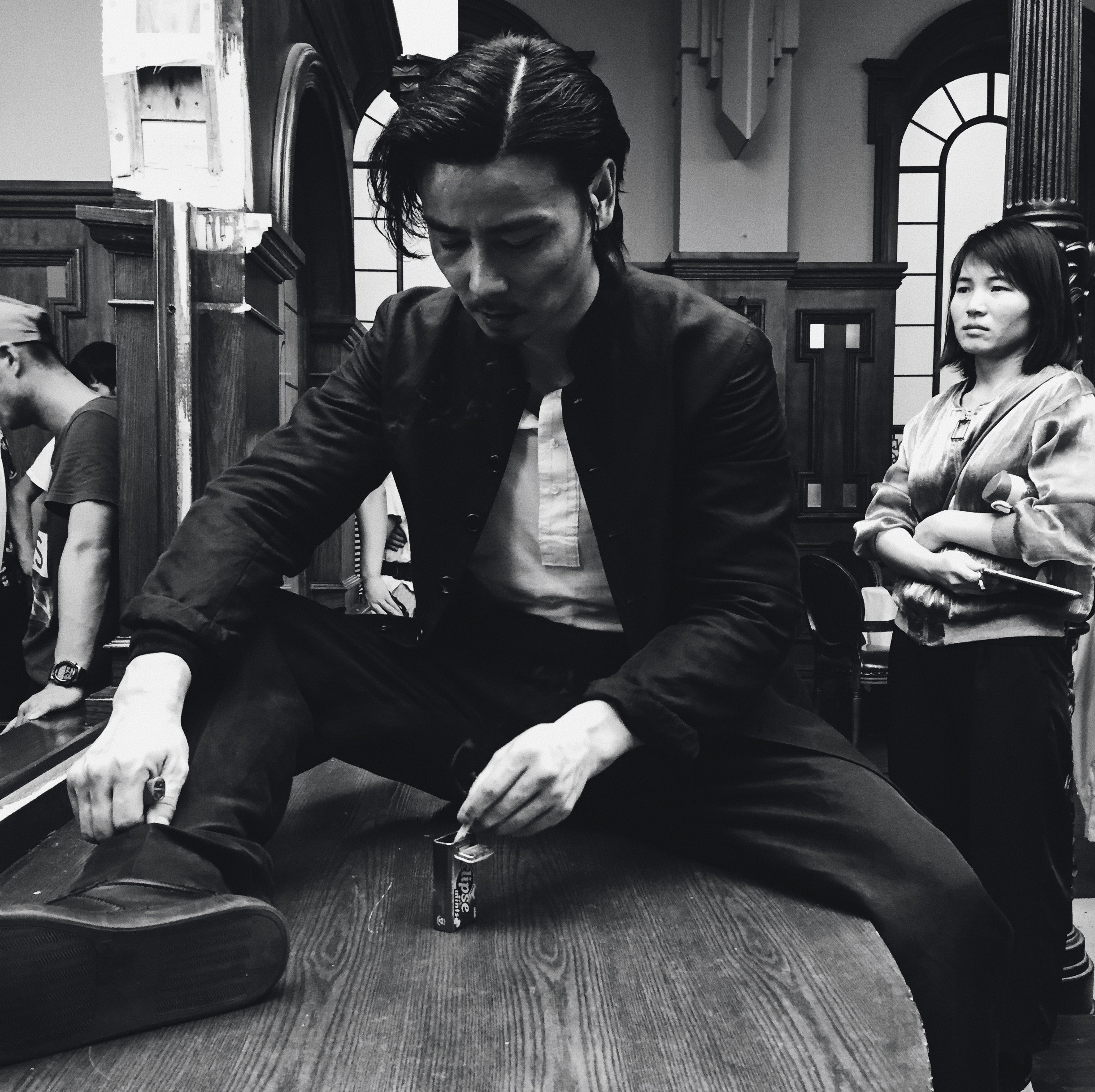 Max Zhang enjoying his tobaco