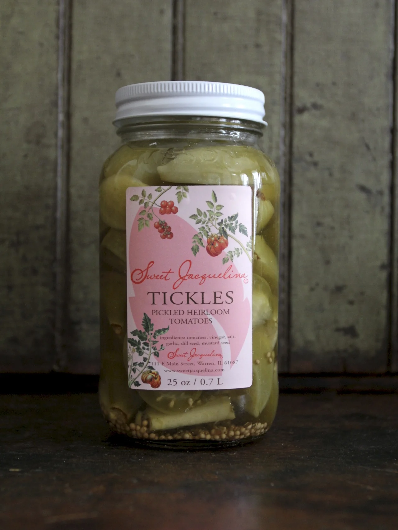 Tickles, Pickled Heirloom Tomatoes