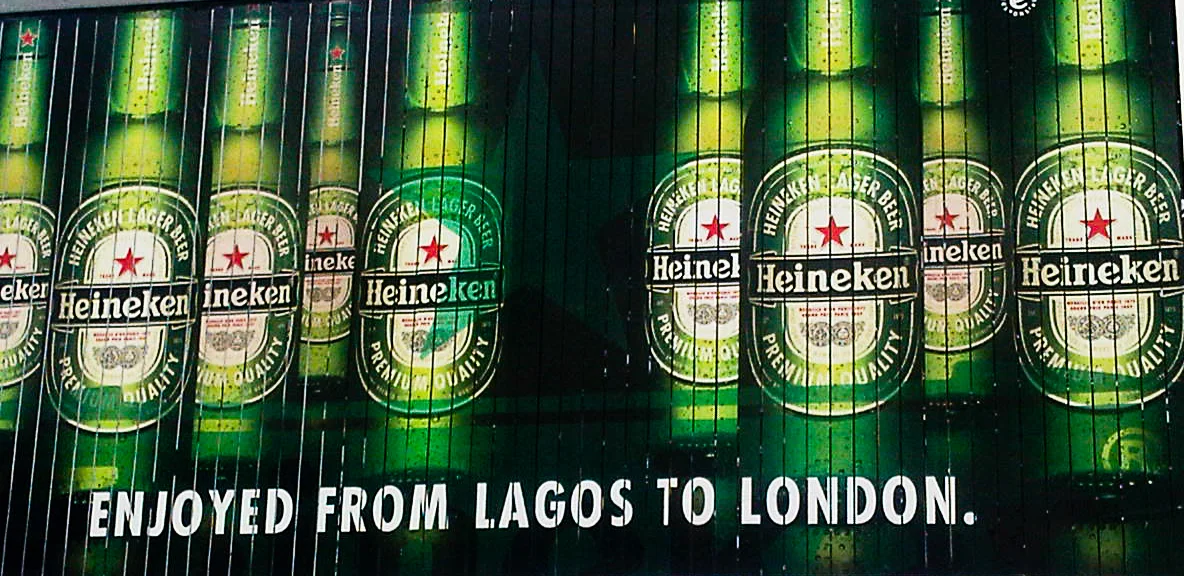 Heineken Billboard in Lagos, Nigeria Play Global, Talk Local Photo © Margherita Trestini © Apodissi 2017