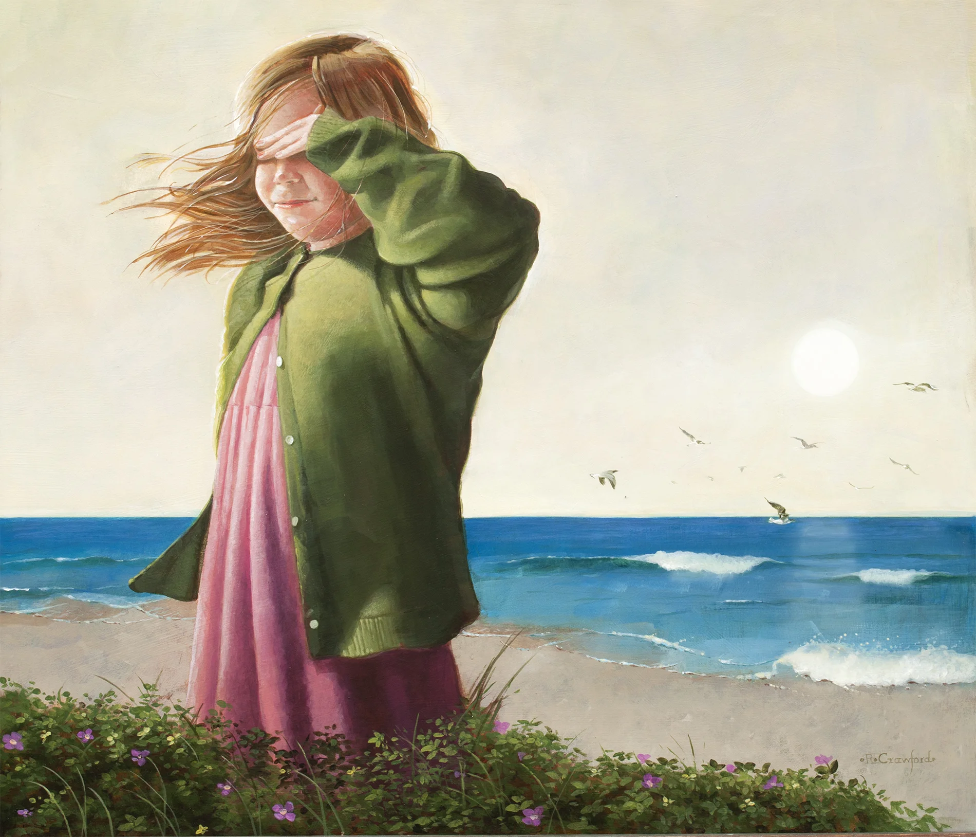 "Sunblind" acrylic on panel 30 x 30