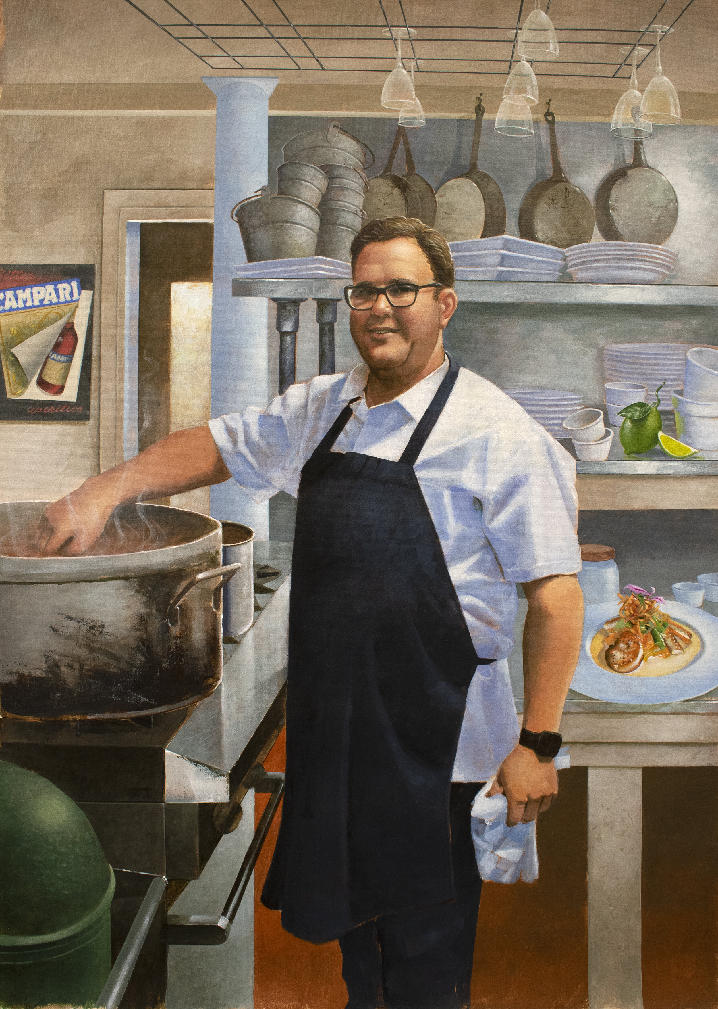The Chef acrylic on canvas 24x36